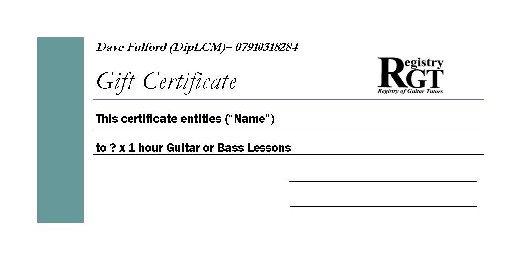 Gift Certificate